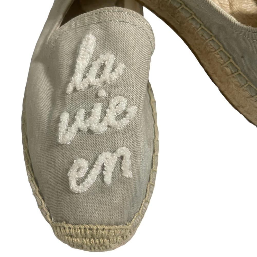 Soludos for Anthropologie La Vie En Rose Smoking Slipper in Chambray Size 7 - Picture 6 of 10